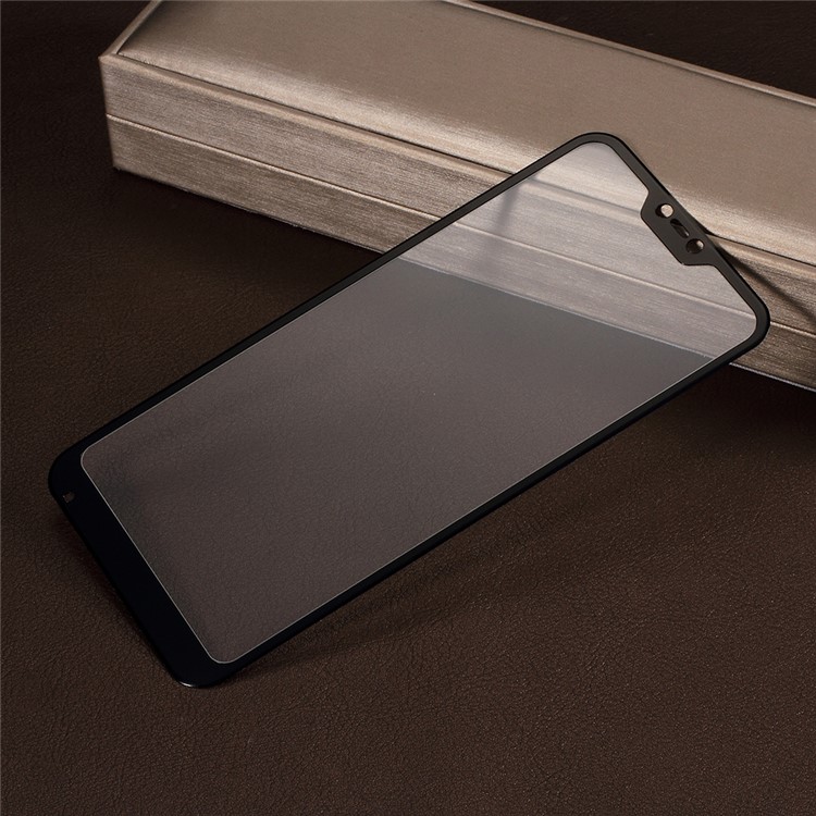 Para Xiaomi Mi A2 Lite / Protetor De Tela Cheia De Vidro Temperado Fibra De Carbono Redmi 6 Pro TPU - Preto-2
