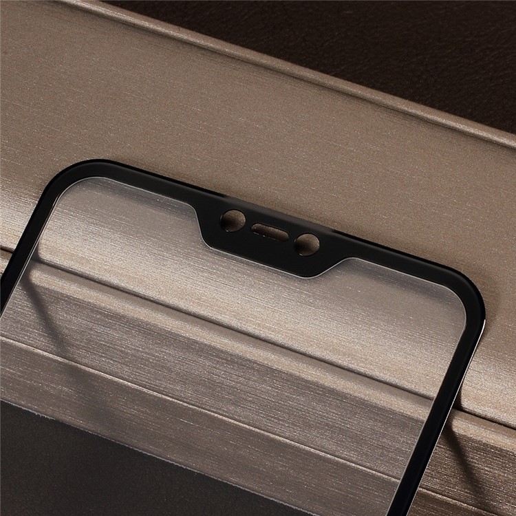 Para Xiaomi Mi A2 Lite / Protetor De Tela Cheia De Vidro Temperado Fibra De Carbono Redmi 6 Pro TPU - Preto-3