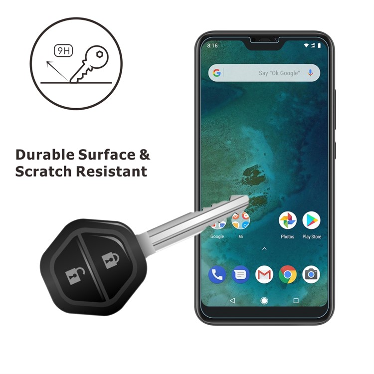 2Pcs/Set ITIETIE 2.5D 9H Tempered Glass Screen Protector for Xiaomi Mi A2 Lite / Redmi 6 Pro-2