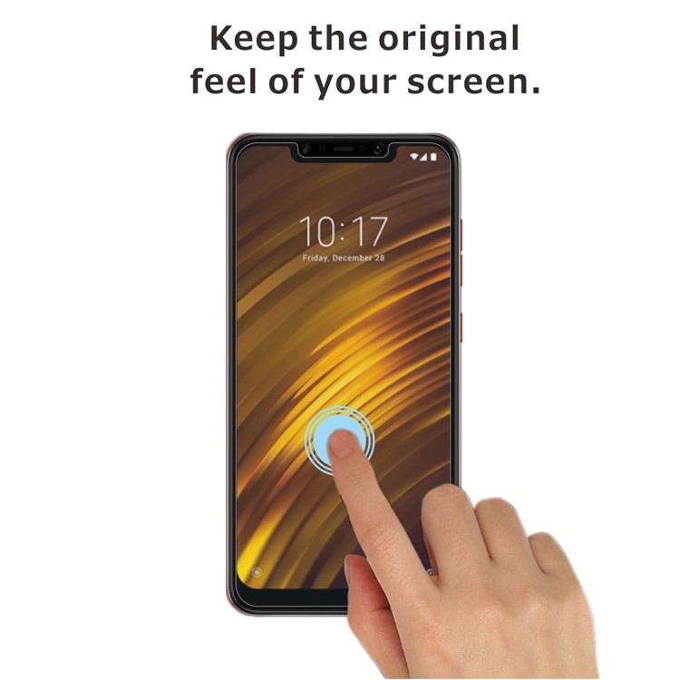 2Pcs/Set ITIETIE 2.5D 9H Tempered Glass Screen Protector Film for Xiaomi Pocophone F1 / Poco F1 (India)-4