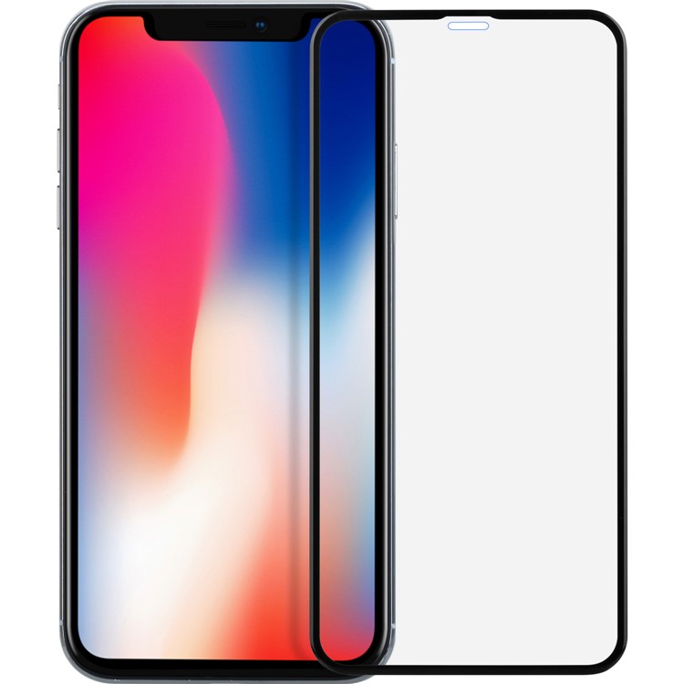 MOMAX 0.2mm Full Size Anti-explosion Tempered Glass Protector Film for iPhone XR 6.1 inch - Black-1