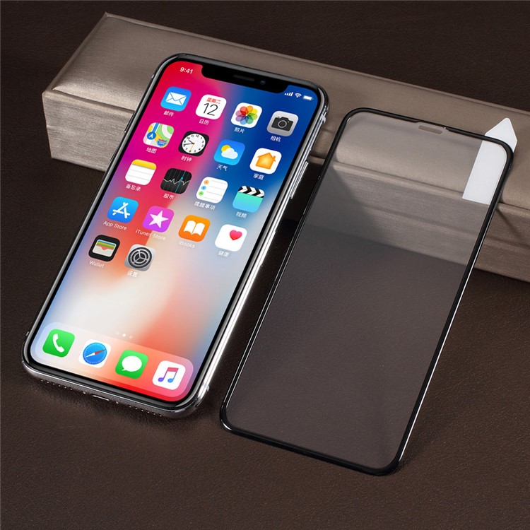 RURIHAI Tempered Glass Protector for iPhone XS / X 5.8 inch 0.26mm 9H 4D No White Edges Full Screen Protector-1
