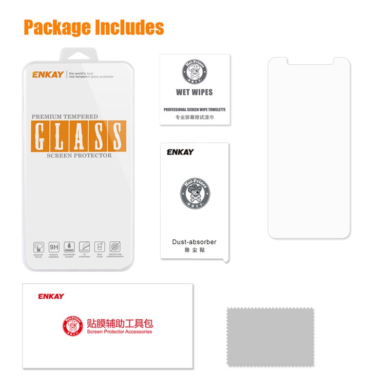ENKAY 0.26mm 9H 2.5D Tempered Glass Screen Protector for Samsung Galaxy J8 (2018) / On8 (2018) India-4