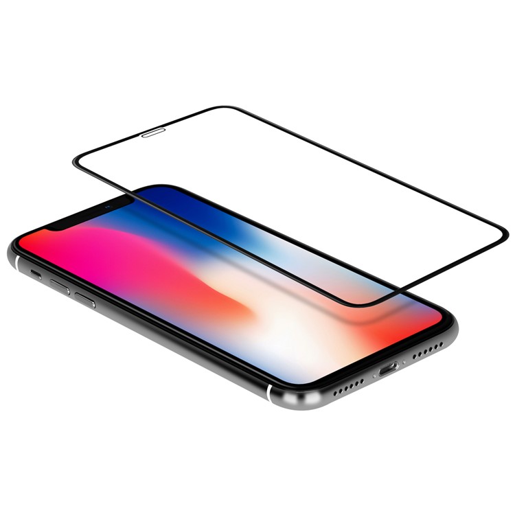 MOMAX 3D Full Screen Tempered Glass Film Anti-explosion 0.3mm for iPhone XS Max 6.5 inch - Black-2