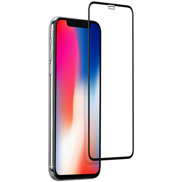 MOMAX 3D Full Screen Tempered Glass Film Anti-explosion 0.3mm for iPhone XS Max 6.5 inch - Black-3