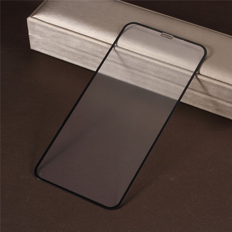 Matte Tempered Glass Screen Protector Film for iPhone XS Max 6.5 inch / Full Coverage / Silk Printing - Black-2