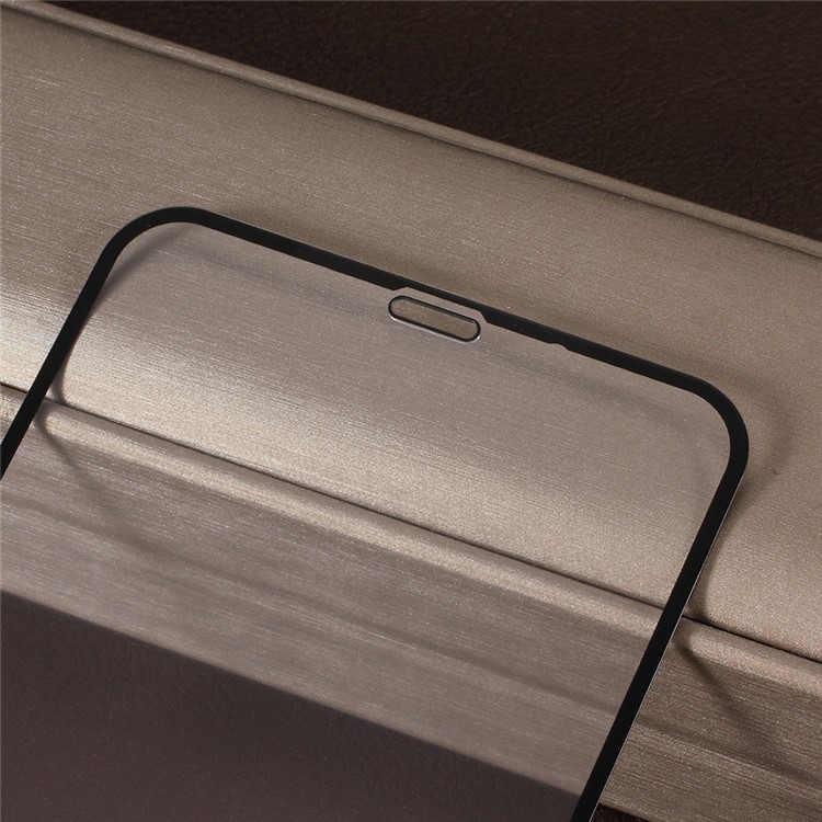 Matte Tempered Glass Screen Protector Film for iPhone XS Max 6.5 inch / Full Coverage / Silk Printing - Black-4