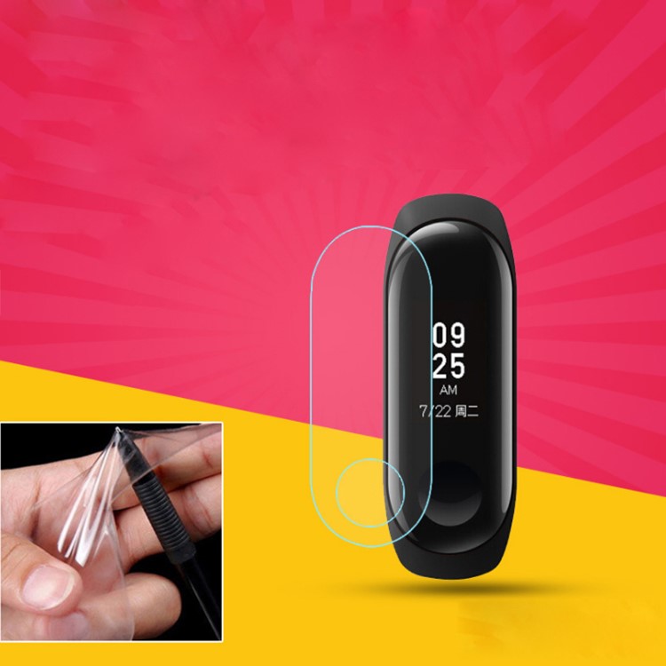 Anti-scratch Soft TPU Film for Xiaomi Mi Band 3 Full Coverage Screen Protector (With Hole)-1