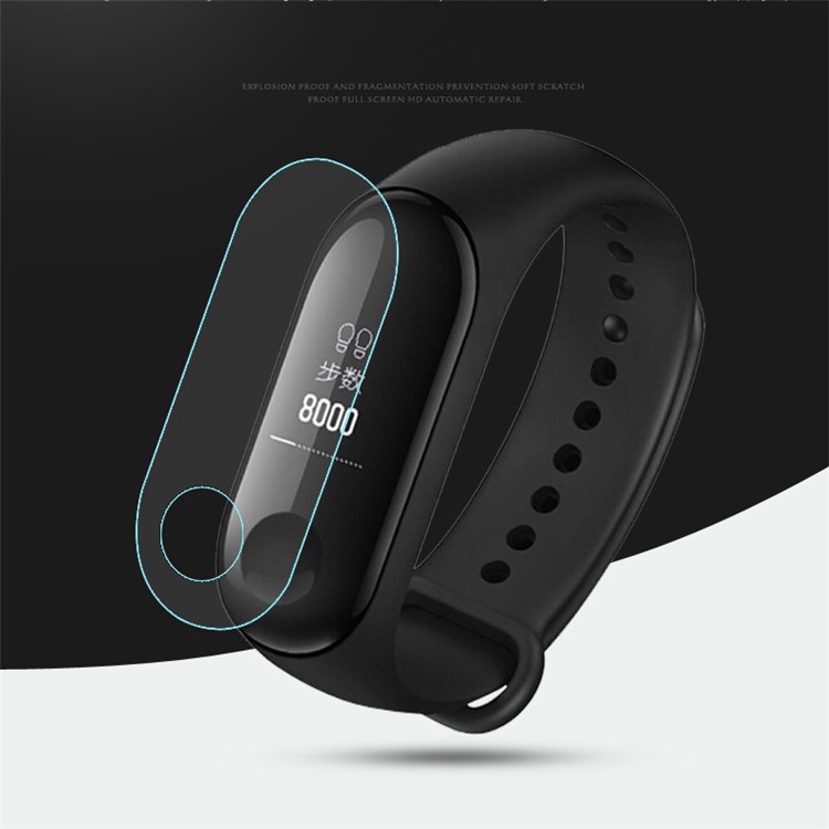 Anti-scratch Soft TPU Film for Xiaomi Mi Band 3 Full Coverage Screen Protector (With Hole)-2