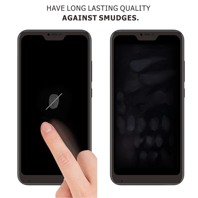 2Pcs/Set ITIETIE Silk Printing 2.5D 9H Anti-explosion Tempered Glass Full Screen Protector for Xiaomi Mi A2 Lite / Redmi 6 Pro - Black-4