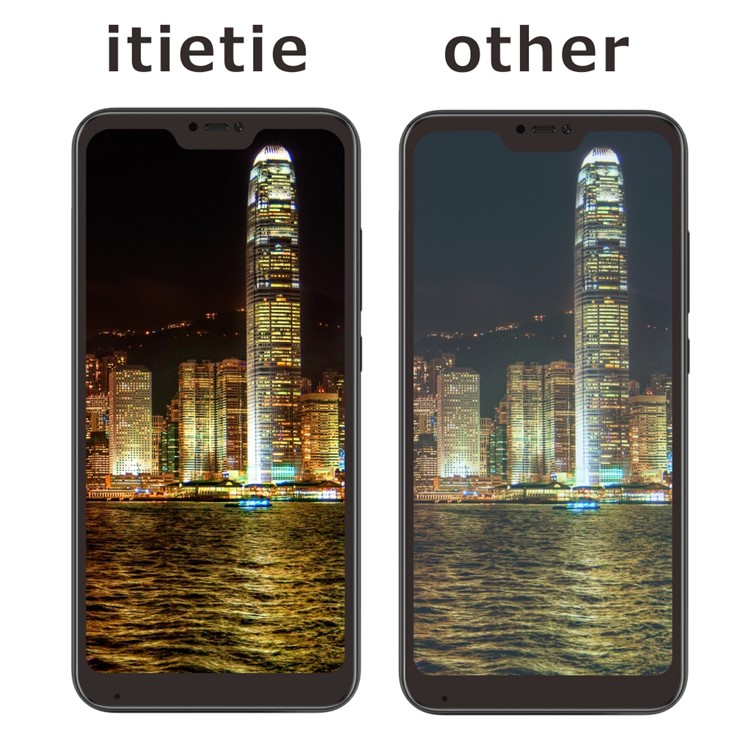 2Pcs/Set ITIETIE Silk Printing 2.5D 9H Anti-explosion Tempered Glass Full Screen Protector for Xiaomi Mi A2 Lite / Redmi 6 Pro - Black-8