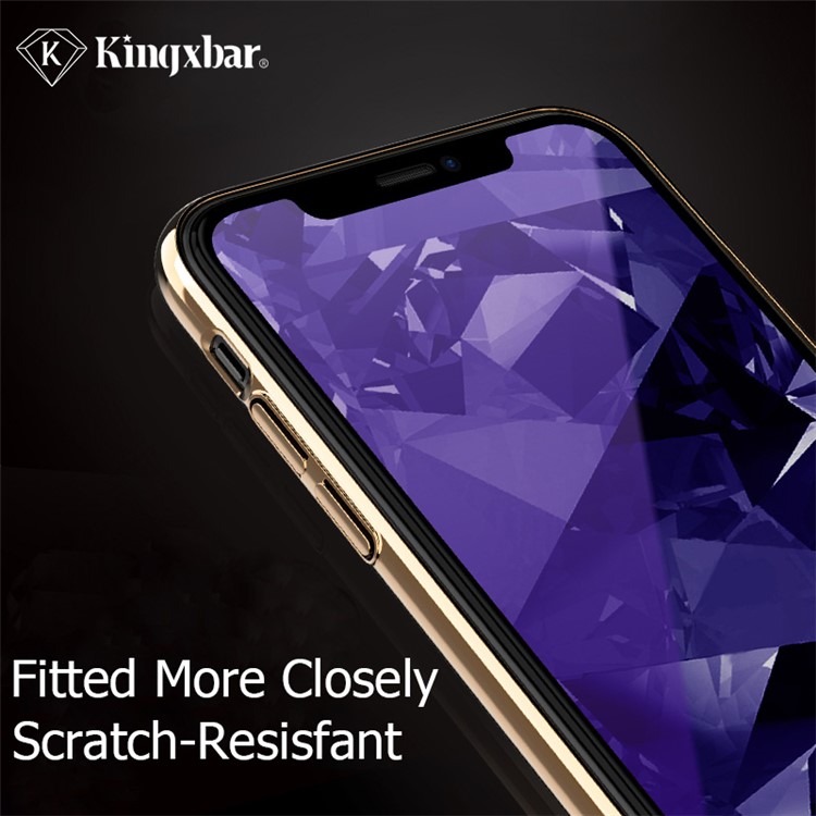 KINGXBAR 2.5D Silk Print Anti-blue-ray Full Covering Tempered Glass Screen Protection Film for iPhone XS Max 6.5 inch-6