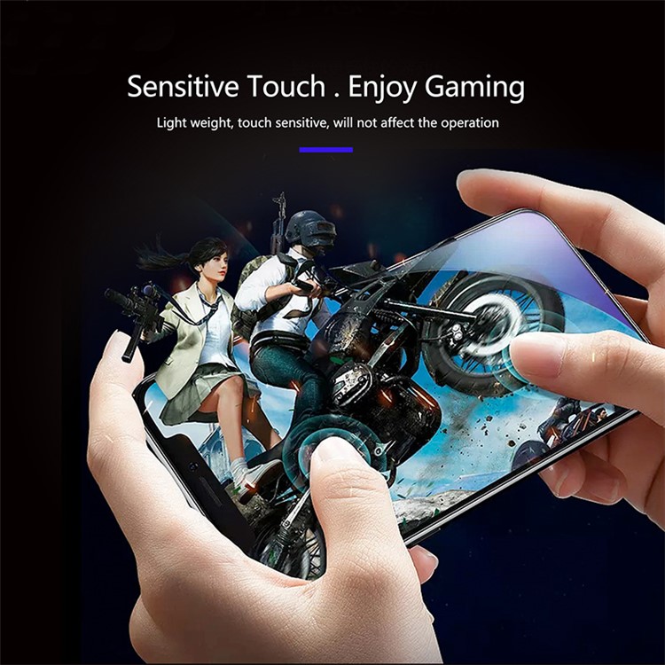 KINGXBAR 2.5D Silk Print Anti-blue-ray Full Covering Tempered Glass Screen Protection Film for iPhone 8 / 7 4.7 inch - Black-3