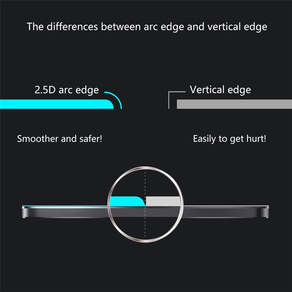 Hut Prince Full Kleber In Voller Größe 0,26mm 9h 2.5d Bogenkanten Temperiertes Glas-Display-Beschützer Für Huawei-Ehre 8x