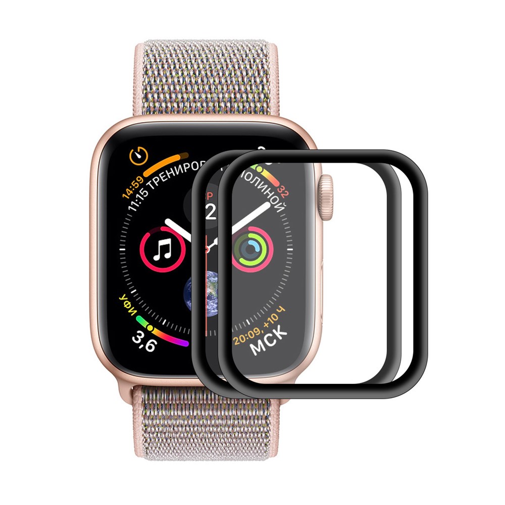 Compre 2pcs Hat Prince Para La Serie De Relojes De Apple 5 4 40 Mm 0.2mm 9h  Pantalla De Vidrio Templado De Tamaño Completo Shield [borde De Aleación De  Aluminio 3D] [Anti-explosión]