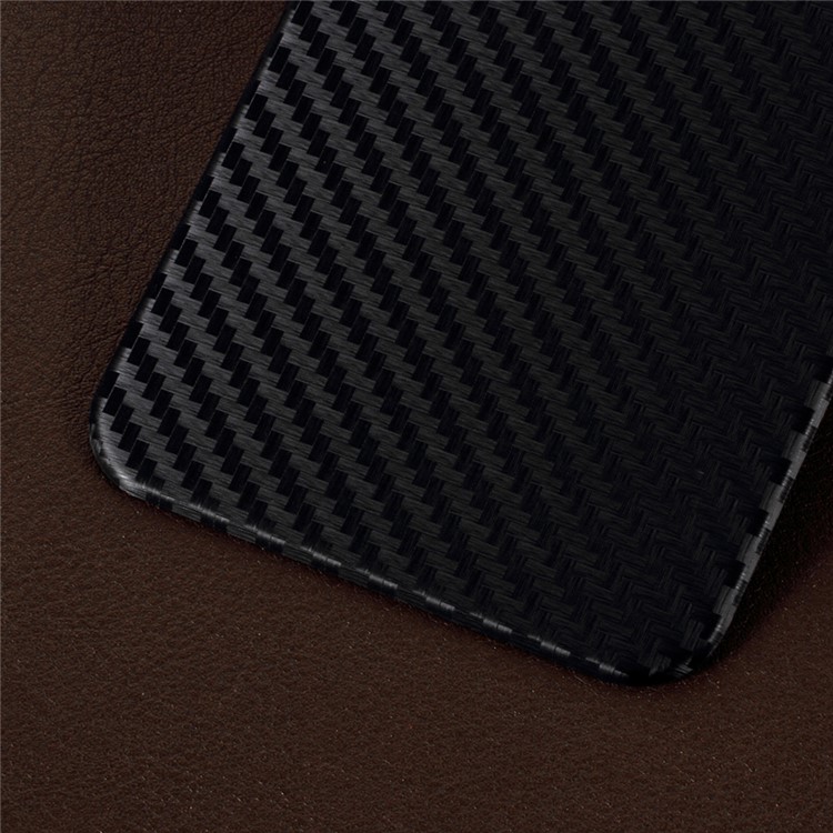 RURIHAI 3D Curved Carbon Fiber TPE Back Protector for iPhone XR 6.1 inch - Black-6