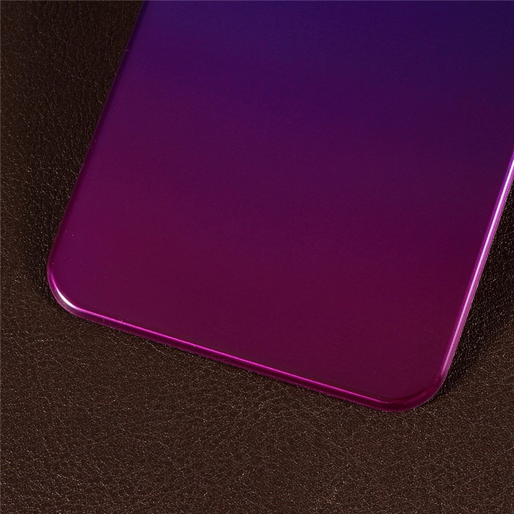 RURIHAI [Gradient Color] Soft PET [3D Curved] Back Cover Protector for iPhone XS / X 5.8 inch - Purple-5