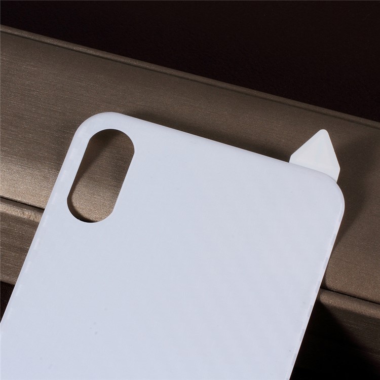 RURIHAI 3D Gebogene Kohlefaser TPE Schützende Rückseitenfolie Für Iphone XS / X 5,8 Zoll - Weiß-5