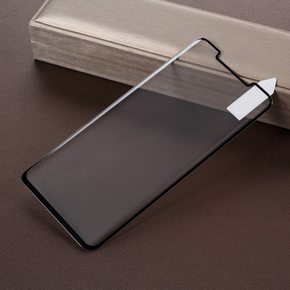 RURIHAI 3D Curved HD Clear Tempered Glass Protector Anti-fingerprint for Huawei Mate 20 Pro - Black-2