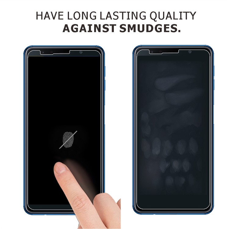 2Pcs/Set ITIETIE 2.5D 9H Tempered Glass Screen Protector for Samsung Galaxy A7 (2018) - Black-3