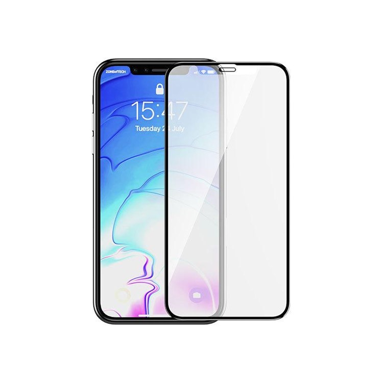 DEVIA Full Coverage Anti-explosion Anti-fingerprint Tempered Glass Screen Protector Film for iPhone XS Max 6.5 inch-1