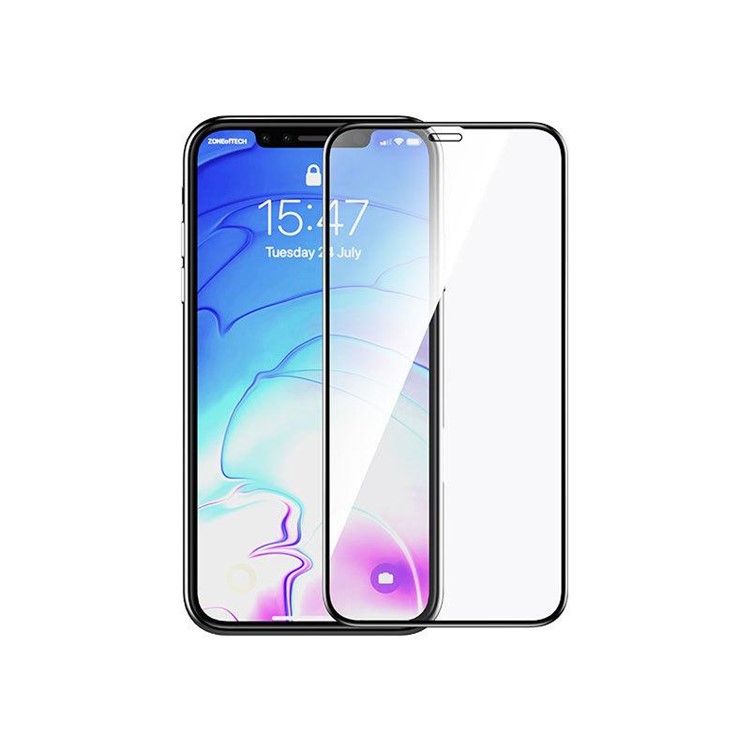 DEVIA 3D Curved Full Coverage Tempered Glass Screen Protector for iPhone XR 6.1 inch - Black-2