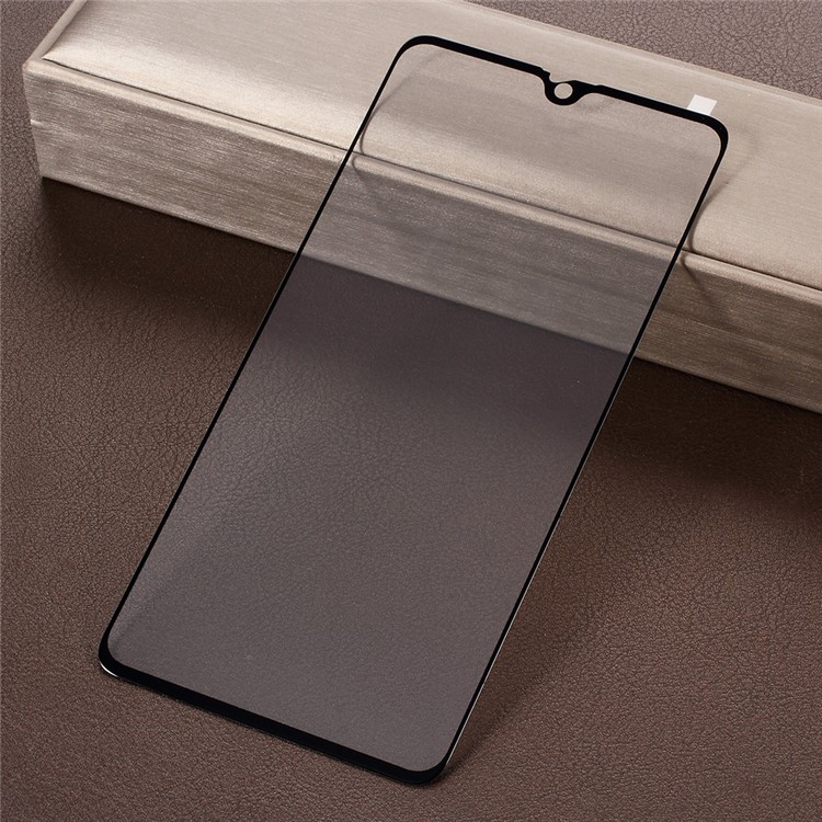 Complete Covering Silk Printing Tempered Glass Protective Film for Huawei Mate 20 - Black-1