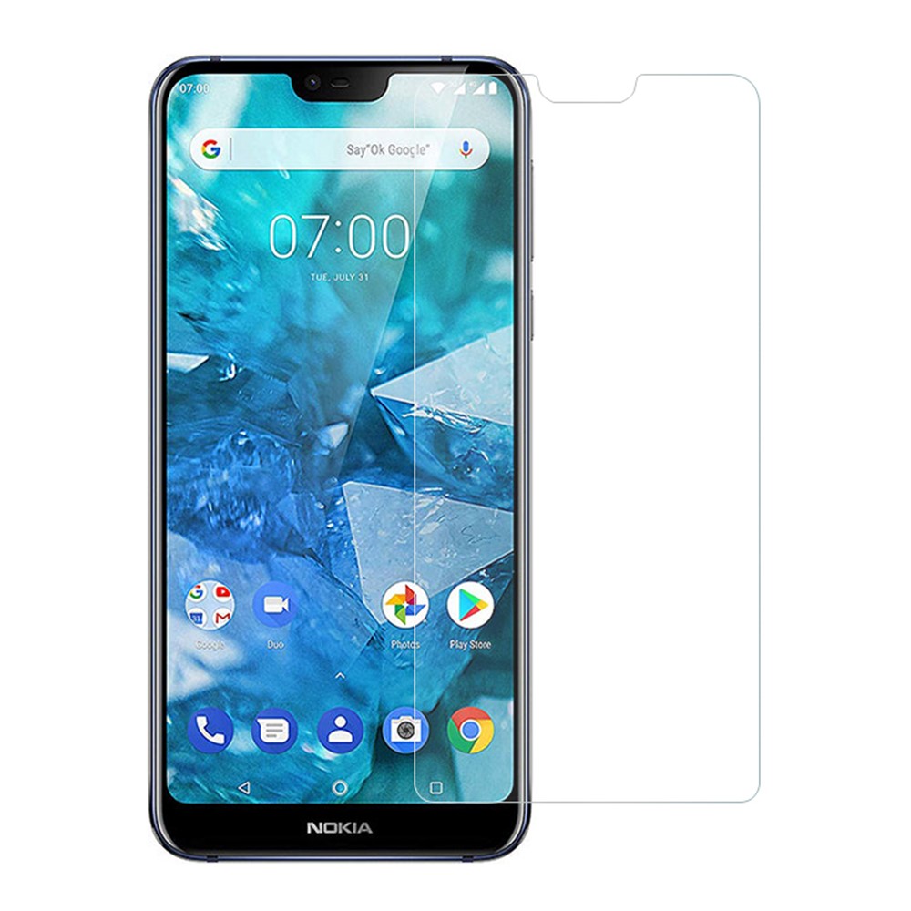 Pantalla Protectora De Cristal Templado De 0.3mm Borde De Arco Para Nokia 8.1 / X7