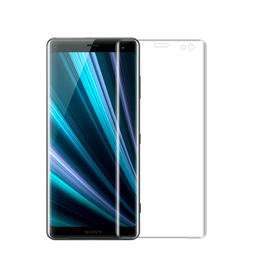 MOFI 3D Curved Tempered Glass Complete Covering Screen Protector Film for Sony Xperia XZ3 - Transparent-1