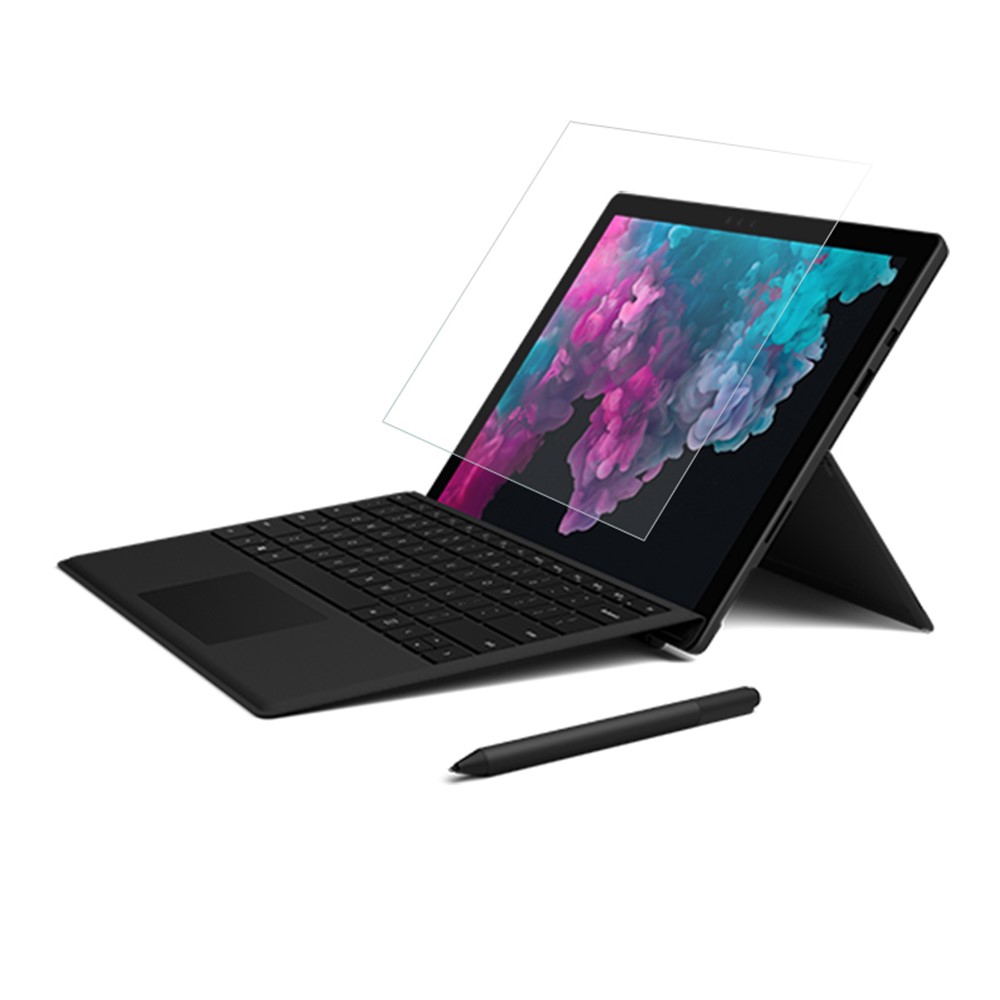 0.3mm Arc Edges Full Screen Covering Tempered Glass Shield for Microsoft Surface Pro 6-1