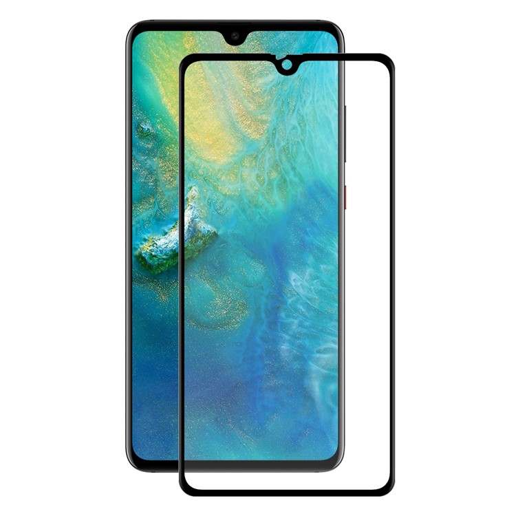 HAT PRINCE 3D Full Screen Tempered Glass Protective Film with Soft Carbon Fiber Edge for Huawei Mate 20-1