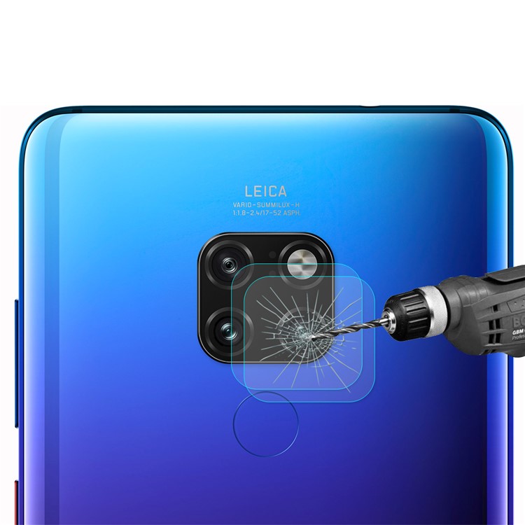 2PCS/Set HAT PRINCE Tempered Glass Camera Lens Protectors 0.2mm 9H 2.15D Arc Edge for Huawei Mate 20-2