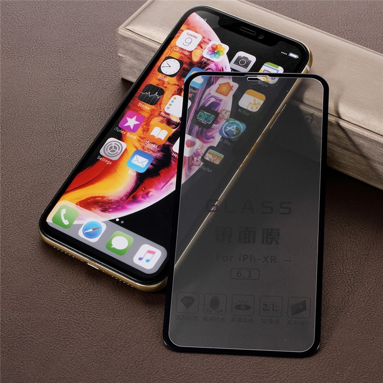 Espelhe O Efeito Tamanho Total Tela De Vidro Temperado Película Protetora Para Iphone XS Max 6.5 Polegada-2