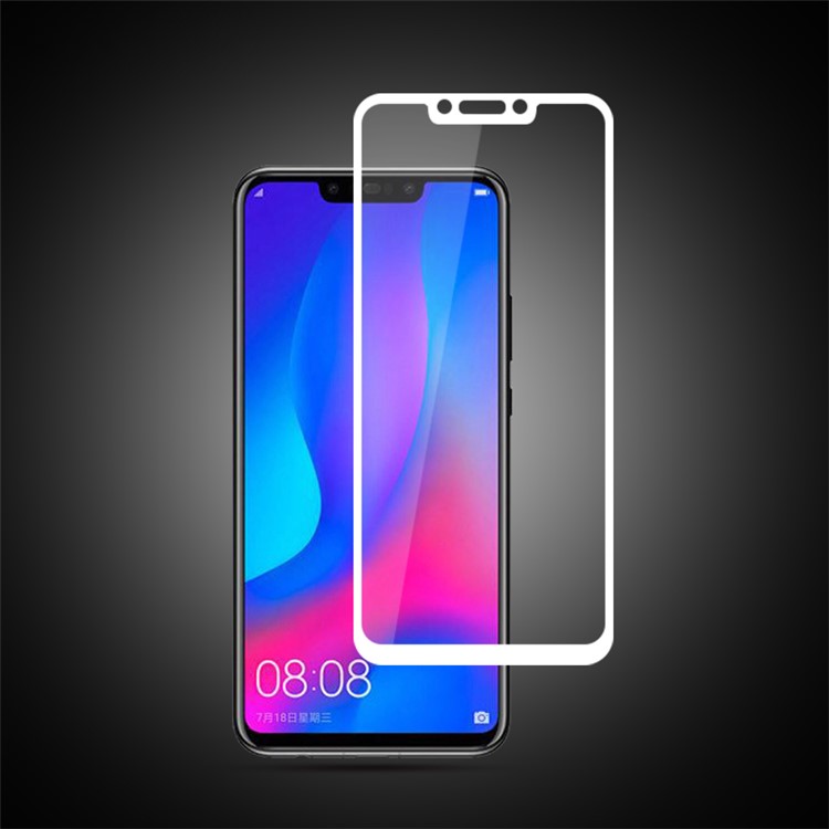 

MOCOLO Шелк Печати Полный Охват Закаленного Стекла Экран Протектор Для Huawei P Смарт + / nova 3i - Белый, Huawei nova 3i