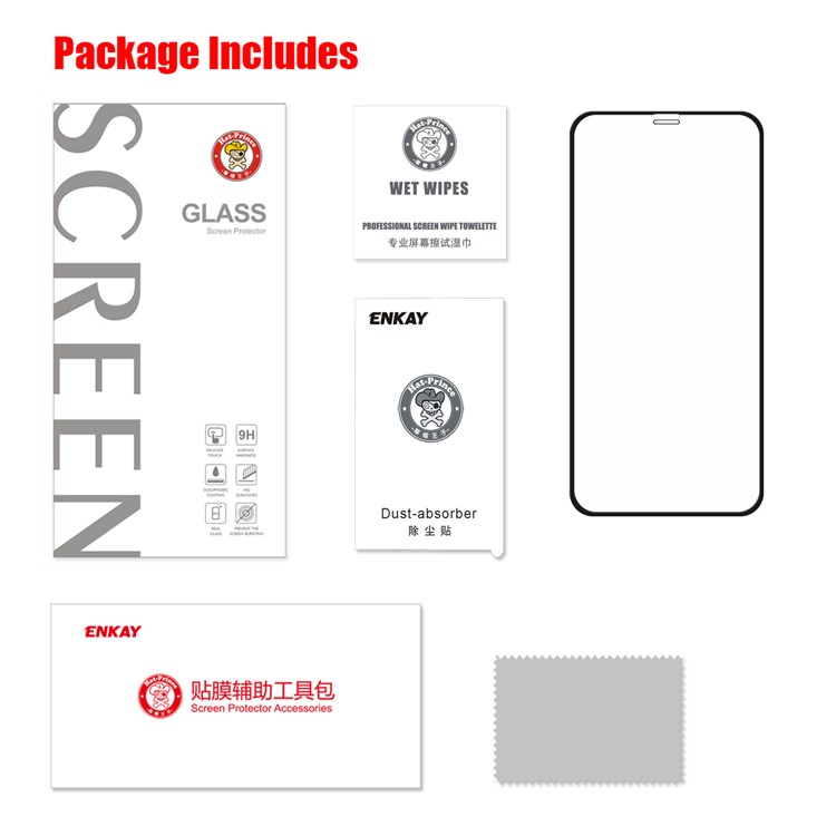 HAT PRINCE for iPhone (2019) 6.1 inch / XR 6.1 inch 0.26mm 2.5D 9H Full Glue Tempered Glass Complete Covering Screen Protector - Black-6