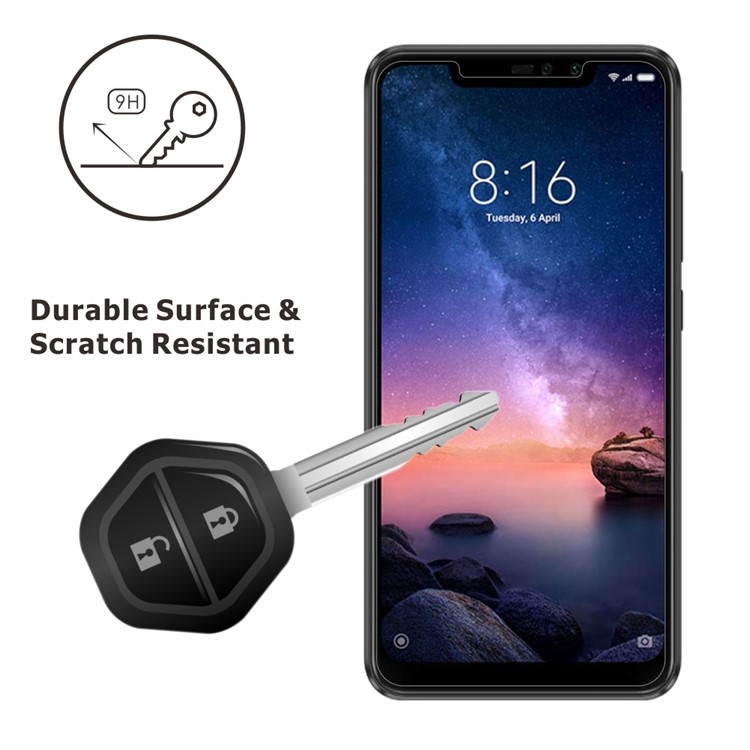 2Pcs/Set ITIETIE 2.5D 9H Tempered Glass Screen Protector for Xiaomi Redmi Note 6 Pro-4