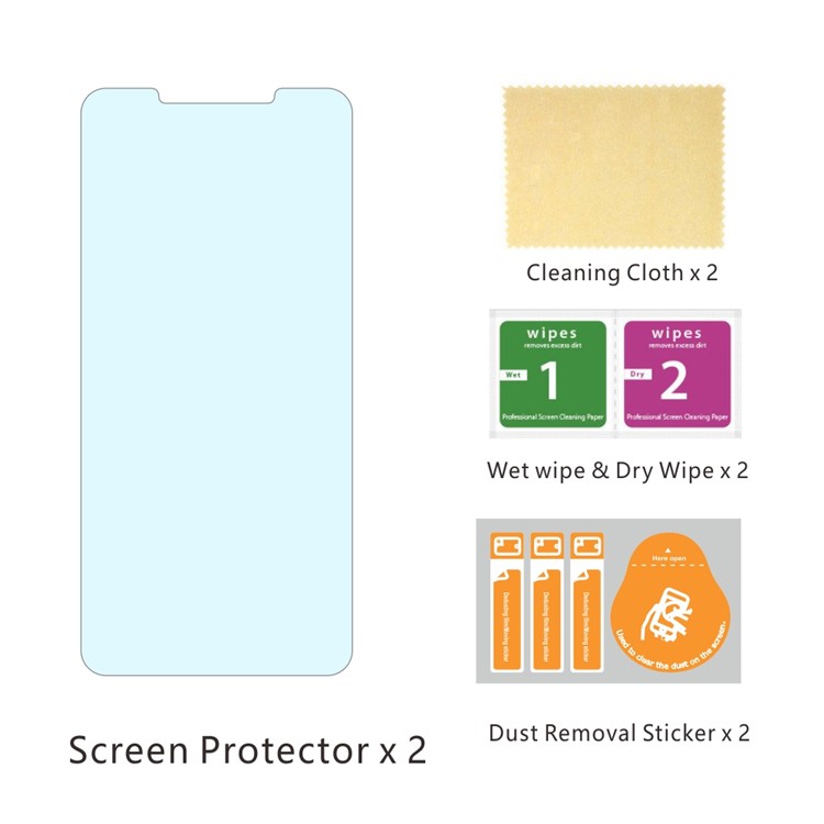 2Pcs/Set ITIETIE 2.5D 9H Tempered Glass Screen Protector for Xiaomi Redmi Note 6 Pro-8