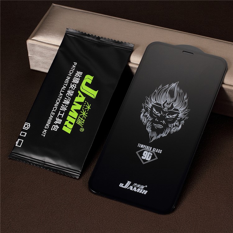 YK 9D Arc Edges 0.3mm 9H Tempered Glass Full Size Screen Protector for iPhone XS Max 6.5 inch - Black-4