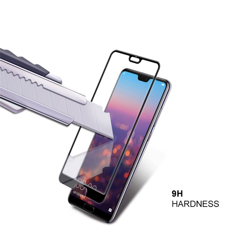 AMORUS for Huawei P20 Pro 3D Curved Tempered Glass Full Size Screen Shield [Anti-explosion] - Black-4