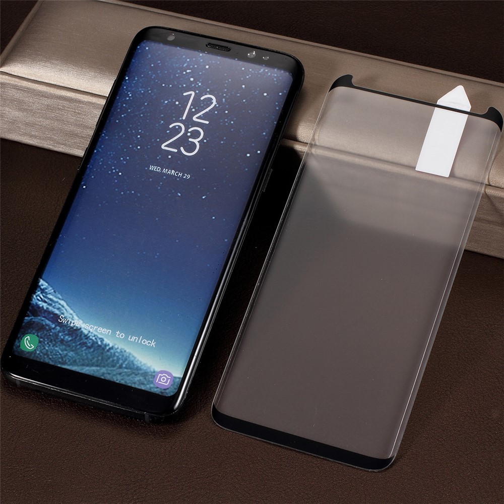 RURIHAI 3D Película De Protección De Pantalla De Vidrio Templado Curvo Para Samsung Galaxy S8 G950 (caso Fácil)-6