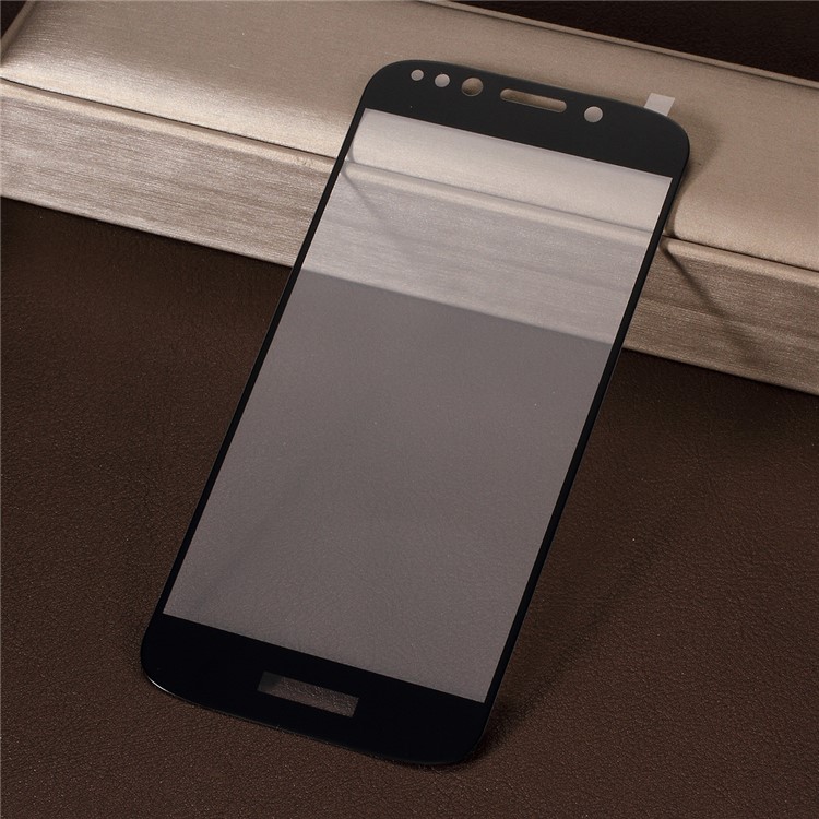 RURIHAI Silk Print Full Coverage Tempered Glass Screen Protector Film for Motorola Moto E5 Play Go-1