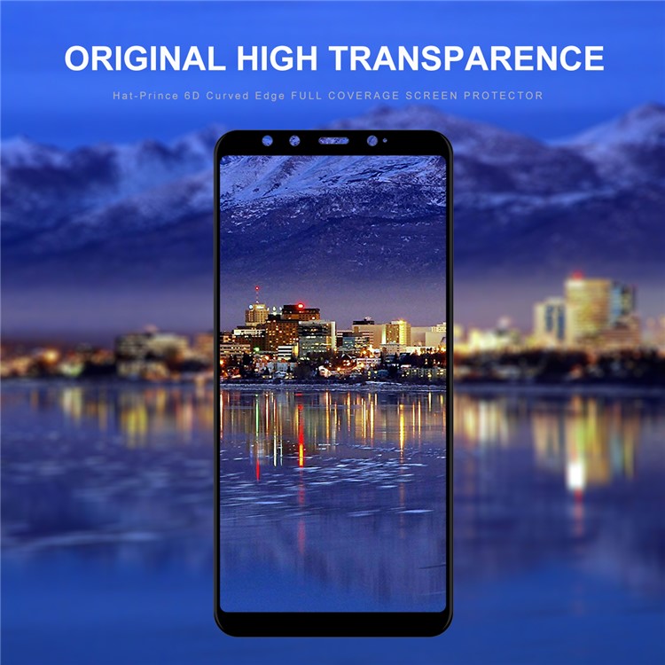 HAT PRINCE for Xiaomi Mi 6X (China) / Mi A2 0.26mm 9H Anti-dust 6D Curved Full Size Tempered Glass Screen Protector Film-4
