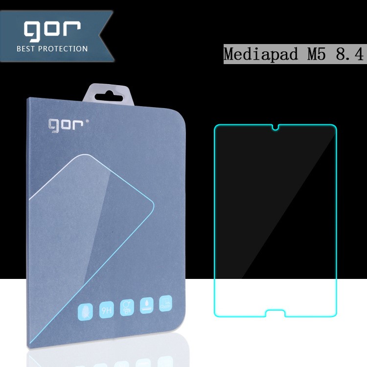 GOR HD Anti-explosion Tempered Glass Screen Protection Film 2.5D for Huawei MediaPad M5 8 (8.4-inch)-1