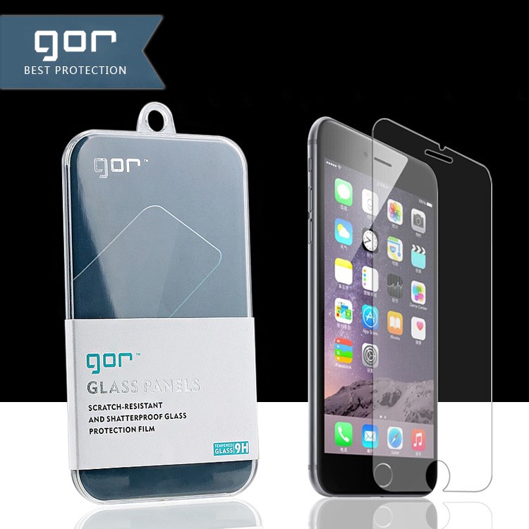 GOR Anti-Explosion Aus Gehärtetem Glas Schutzfolie 0,2 Mm Bogen Kanten Für IPhone 6s / 6 4,7 Zoll-1