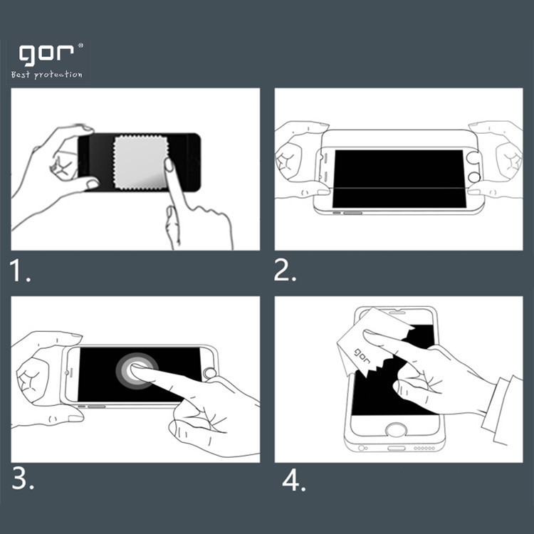 GOR 2.5D Bogen Kanten Aus Gehärtetem Glas Für Huawei P20 Lite / Nova 3e (China)-3