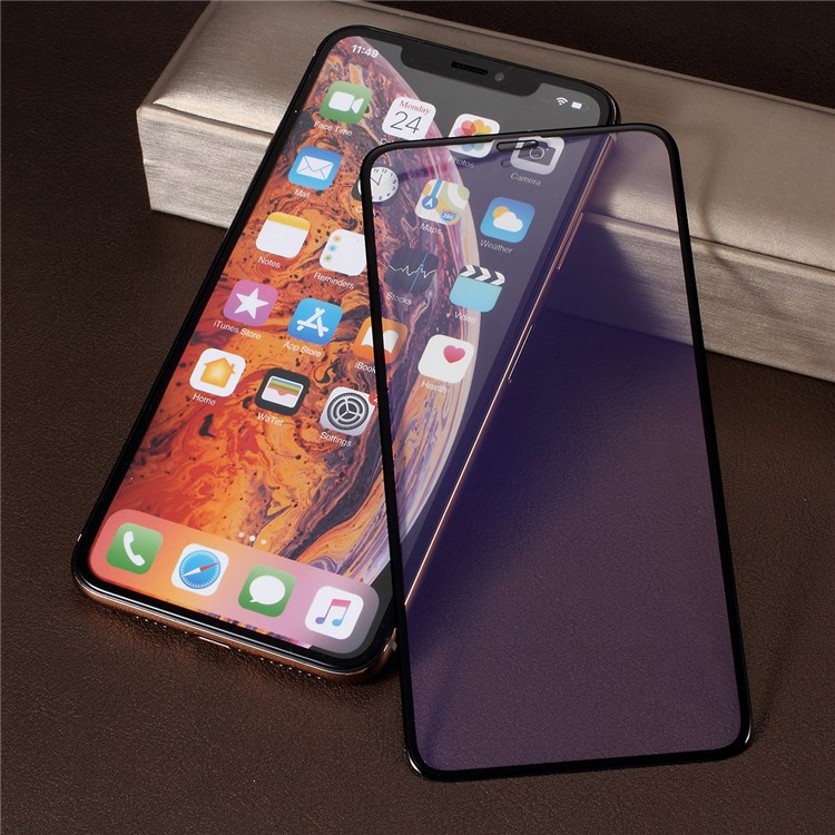 PDGD 0.3mm Anti-blue-ray 3D Protecteur D'écran En Verre Trempé Incurvé Pour Iphone XS Max 6.5 Pouces-1