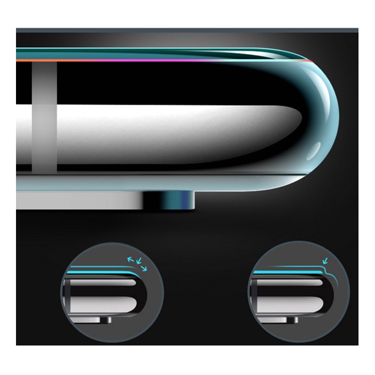 Film De Protection D'écran En Verre Trempé GOR Pour Iphone XS Max Durcissant 9D - Noir-8