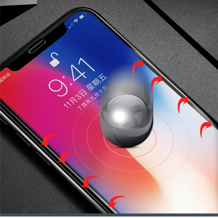 GOR 9D Hardening Full Coverage Tempered Glass Screen Protector for iPhone (2019) 6.1 inch / XR 6.1 inch - Black-11