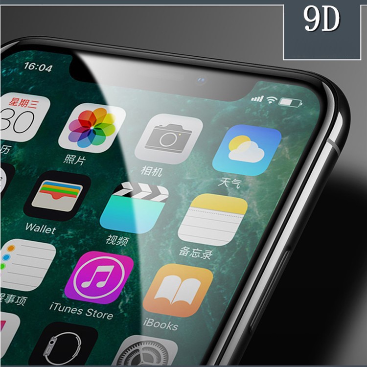 GOR 9D Hardening Full Coverage Tempered Glass Screen Protector for iPhone (2019) 6.1 inch / XR 6.1 inch - Black-4