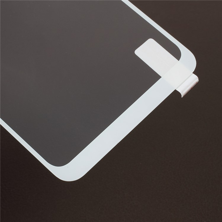 Silk Printing Tempered Glass Full Covering Screen Shield for Xiaomi Redmi Note 6 Pro - White-5
